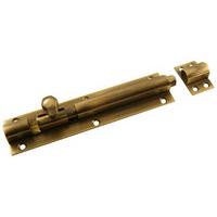Brass Antiqued Finish Straight Door Bolt 152x38mm