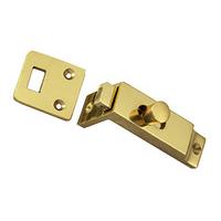 brass surface mounted door bolt 65mm