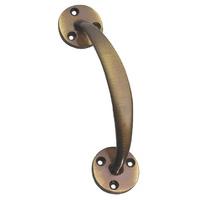 Brass Antiqued Finish Victorian D Handle 190x38mm