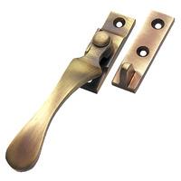 Brass Antiqued Finish Spoon End Window Handle Fastener