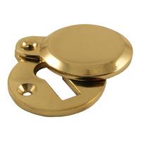 Brass Covered Heavy Keyhole Cover 41x32mm