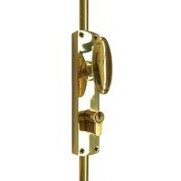 brass locking espagnolette door bolt