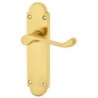 Brass Epsom Latch Handle Set