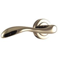 Braga Polished Nickel Lever Handle on 50mm Rose