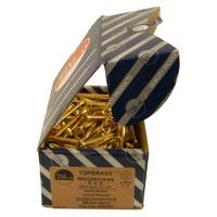 Brass CSK Woodscrews Box of 200