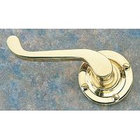 Brass Unlacquered Lever Door Handle Set