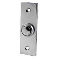 bright chrome door bell 76x30mm