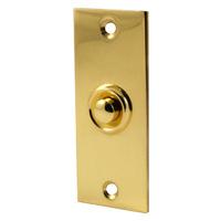 Brass Flat Door Bell 76x32mm