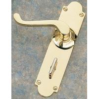 brass unlacquered privacy door handle set