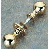 Brass Unlacquered Rim Knob Set 48mm