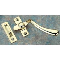 brass unlacquered casement fastener handle