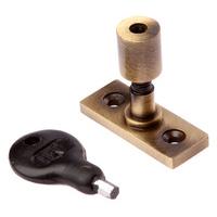Brass Antiqued Finish Lockable Window Stay Pin