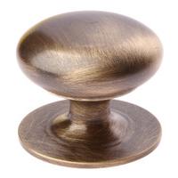 Brass Antiqued Finish Solid Cabinet Knob 41mm