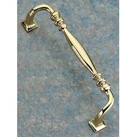 Brass Unlacquered Offset Door Pull Handle 216mm