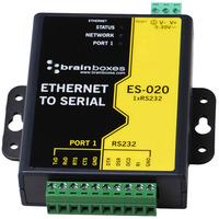 Brainboxes ES-020 Ethernet 1 Port RS232 10xScrew Terminals