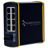 Brainboxes SW-608 Hardened Industrial Ethernet 8 Port Switch DIN R...