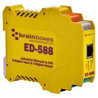 Brainboxes ED-588 Ethernet to 8 Digital Inputs and 8 Digital Outpu...