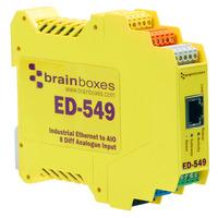 brainboxes ed 549 ethernet to 8 analogue inputs rs485 gateway