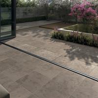 bradstone manzano porcelain paving taupe mosaic 600 x 600 x 20 2 units