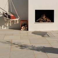 bradstone smooth natural sandstone paving new dune 600 x 600 30 per pa ...