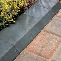 Bradstone, Block Kerbs Charcoal Small Kerb, 125 x 125 x 100 - Individual Unit