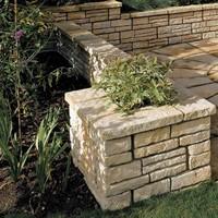 bradstone old town walling weathered limestone block 450l x 130w x 145 ...