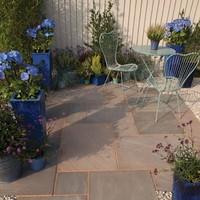 bradstone blended natural sandstone paving burnt umber blend patio pac ...