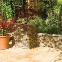 bradstone madoc walling weathered cotswold block 580l x 100w x 140h in ...