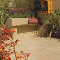 bradstone aged riven paving cotswold patio pack 1296 m2 per pack