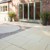 bradstone textured paving buff 600 x 600 individual unit