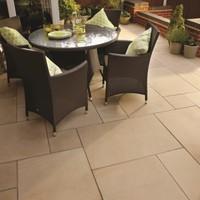 Bradstone, Smooth Natural Sandstone Paving Ivory Patio Pack - 15.30 m2 Per Pack