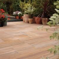 Bradstone, Smooth Natural Sandstone Paving Rainbow Patio Pack - 15.30 m2 Per Pack