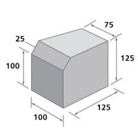 Bradstone, Block Kerbs Brindle Small Kerb, External Radius SK/D - Individual Unit