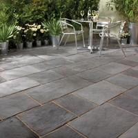 bradstone layered slate effect paving dark grey patio pack 670 m2 per  ...