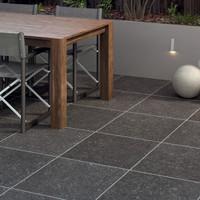 bradstone causse porcelain paving dark grey 600 x 600 x 20 2 units