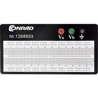 Breadboard Total number of pins 840 (L x W x H) 57.15 x 167.3 x 8.4 mm Conrad Components 0165-40-1-3201B 1 pc(s)