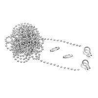 brass ball chain kit 1m nickel plated