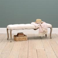 Brittany Limewash Oak Bench