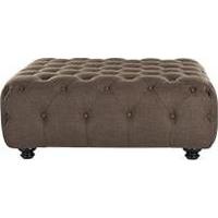 Branagh Large Ottoman, Nutty Brown