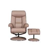 bruges fabric swivel chair and footstool