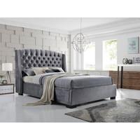 Brando Fabric Bed Frame - Dark Grey - Kingsize