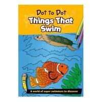 brainbox dot to dot things that swim puzzle book
