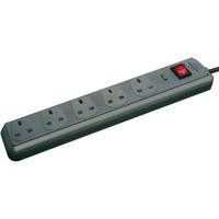 brennenstuhl brennenstuhl 5 way eco line 4500a extension socket with s ...