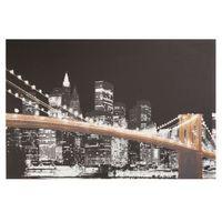 brooklyn bridge skyline black white gold canvas w90cm h60cm