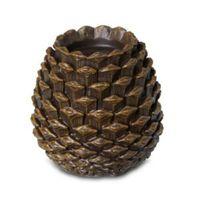 Brown Pinecone Tealight Holder