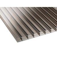 Bronze Mutilwall Polycarbonate Roofing Sheet 3000mm x 980mm Pack of 5