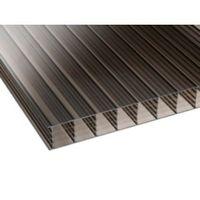 Bronze Mutilwall Polycarbonate Roofing Sheet 4000mm x 700mm Pack of 5