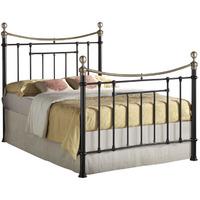 bronte bed frame kingsize cream