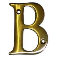 Brass 100mm House Letter B