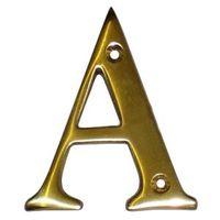 Brass 100mm House Letter A